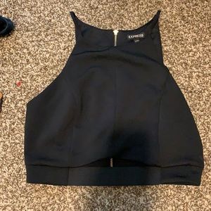 Black express crop top